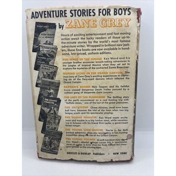 Vintage 1936 THE LAST OF THE PLAINSMEN by Zane Grey IN DUST JACKET Hardcover - Picture 3 of 8